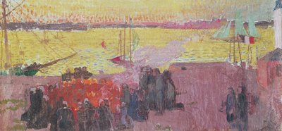 Vuur van St. Jean op het eiland Tudy, 1895 door Maurice Denis